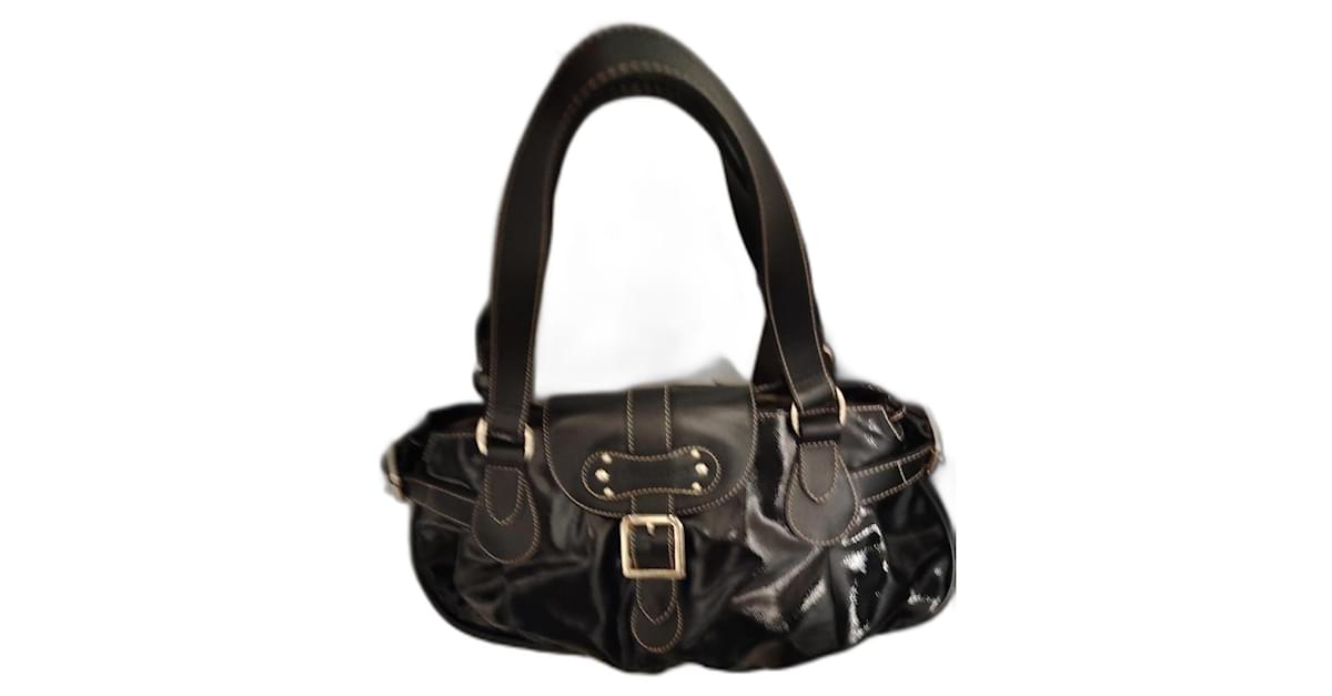 Idole Longchamp Idol Schwarz Lackleder Joli Closet