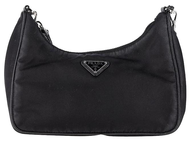 ショルダーバッグ・ポシェット PRADA RE-EDITION 2005 RE-NYLON AND SAFFIANO MINI BAG BLACK Prada Re-Edition 2005 Mini Bag Nylon Saffiano Leather Strap