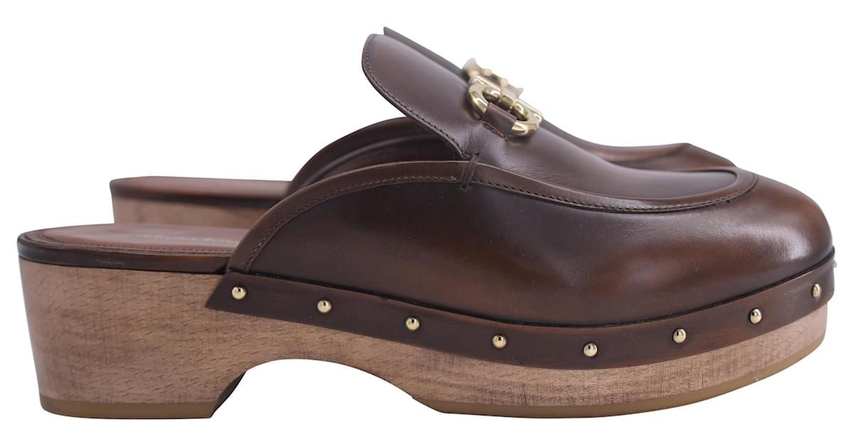 Ferragamo clogs on sale