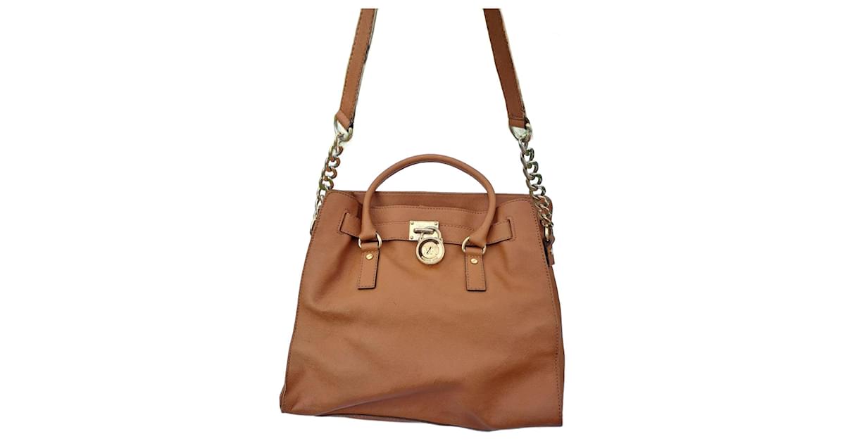 Michael kors hamilton camel best sale