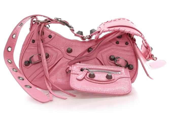 Balenciaga Pink Motocross Le Cagole XS Leather ref.1425852