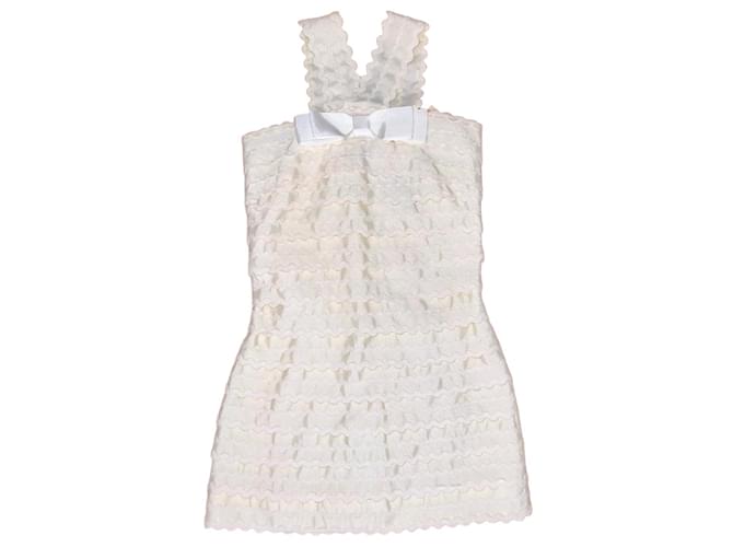 RARE Marc Jacobs Joelle white dress Beige Eggshell Cotton ref.JC1427524 (Sold) - Joli Closet RARE Marc Jacobs Joelle white dress Beige Eggshell Cotton ref.JC1427524 (Sold) - Joli Closet