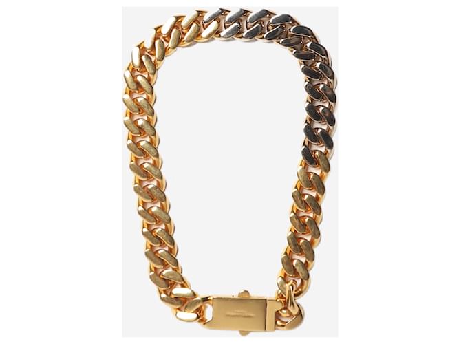Saint Laurent Gold chain necklace Golden Joli Closet