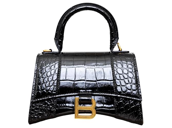 トートバッグ BALENCIAGA Black Leather Xs Hourglass Handbag Balenciaga Black Leather Xs Hourglass Handbag | italist