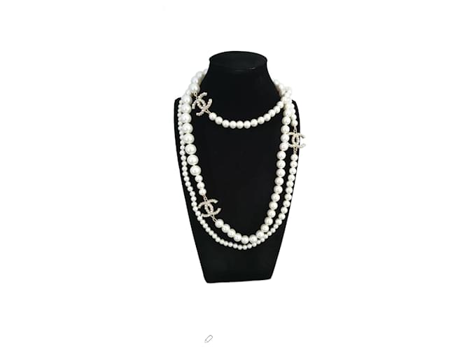 Coco Crush Chanel Pearl Necklace Classic Extra Long A21 Cruise 100