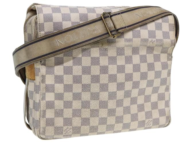 LOUIS VUITTON Damier Azur Naviglio Shoulder Bag N51189 LV Auth  