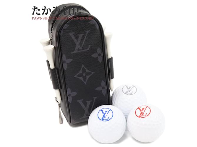 Louis Vuitton Monogram Eclipse Golfball-Case GI0344 in  