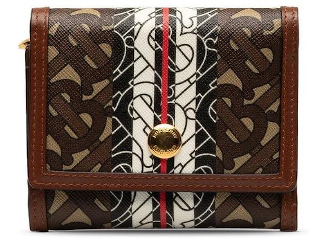 Burberry TB Monogram Luna Bifold Wallet aus PVC-Leder 8030424 in 