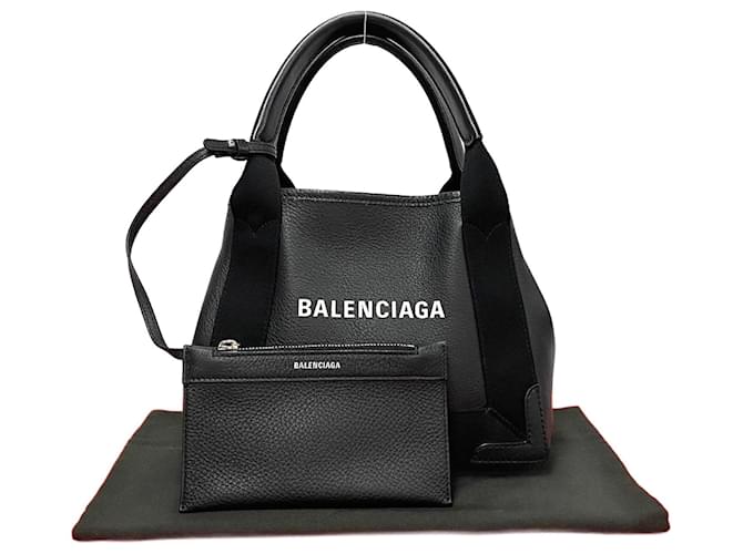トートバッグ BALENCIAGA Navy Cabas XS 390346AQ38N 17174103_34981927_600.jpg