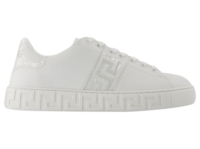 スニーカー VERSACE Sneakers - Versace - Cotton - White Sneakers - Versace - Cotton - White ref.1445482 - Joli Closet