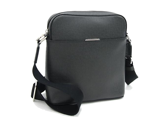 Louis Vuitton Taiga Anton Pochette Shoulder Bag in Ardoise Black