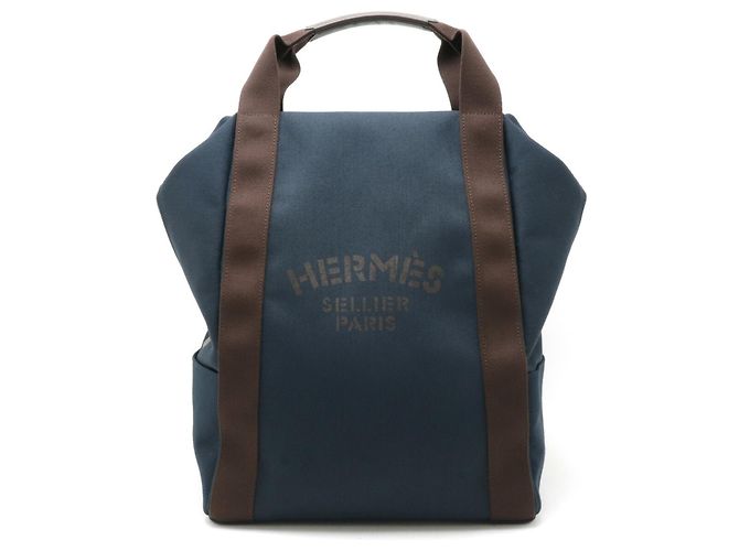 Hermès Hermes Sac de Pansage Groom Backpack - Dark Brown  display picture 2