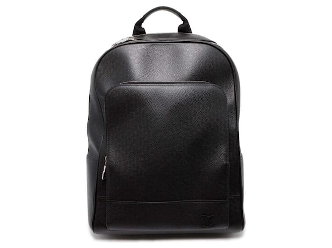 Louis Vuitton Taiga Adrian Backpack Black Leather ref