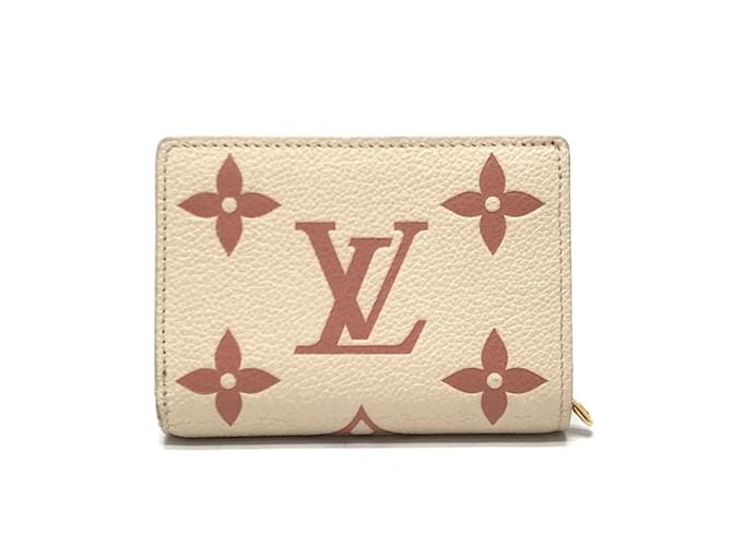 Louis Vuitton Monogram Empreinte Bi-Fold Wallet Beige