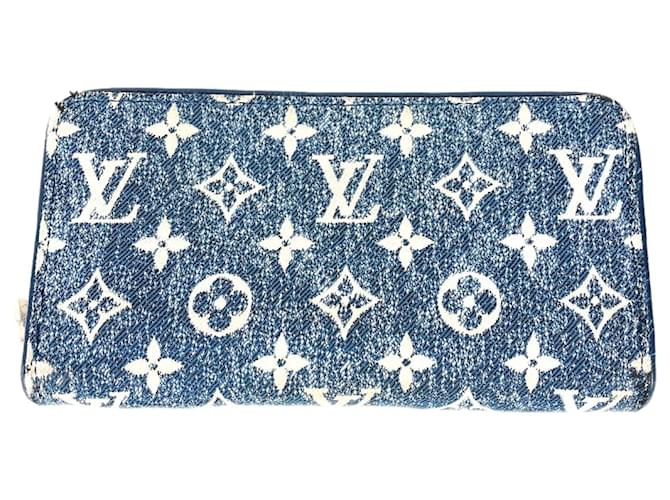 Louis Vuitton Monogram Jacquard Denim Zip Around Long 2025