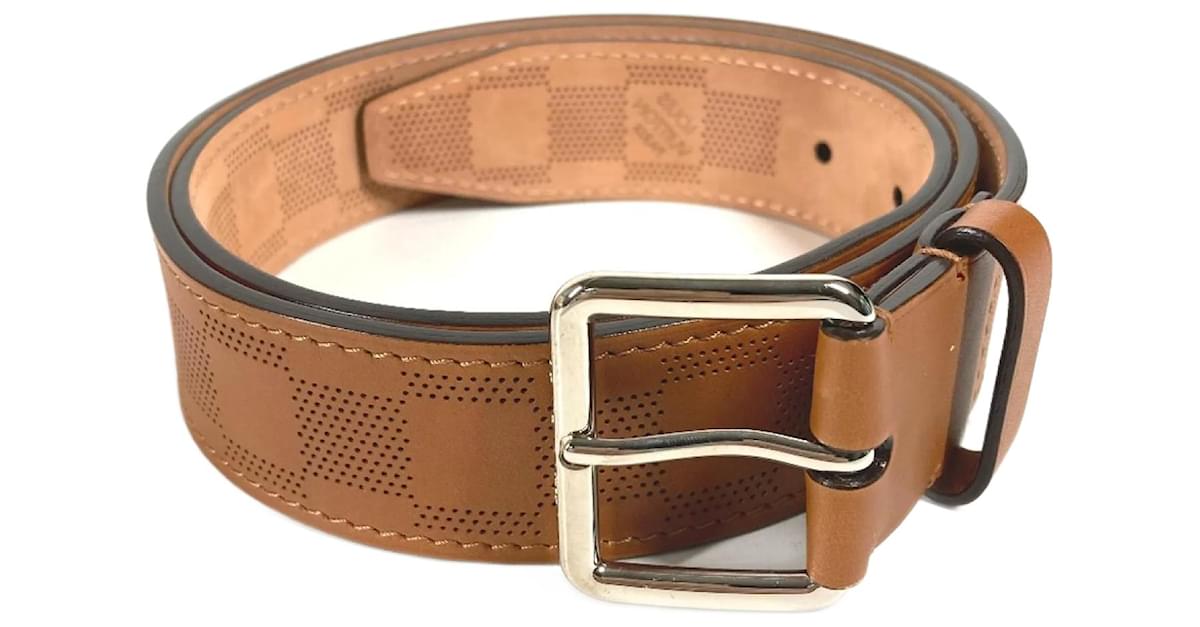 LV Men's brown selling leather belt