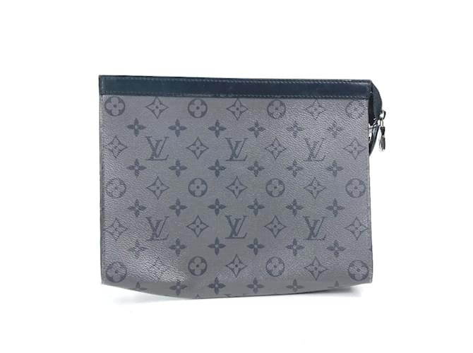 Louis Vuitton Monogram Eclipse Reverse Clutch Bag Brown ref