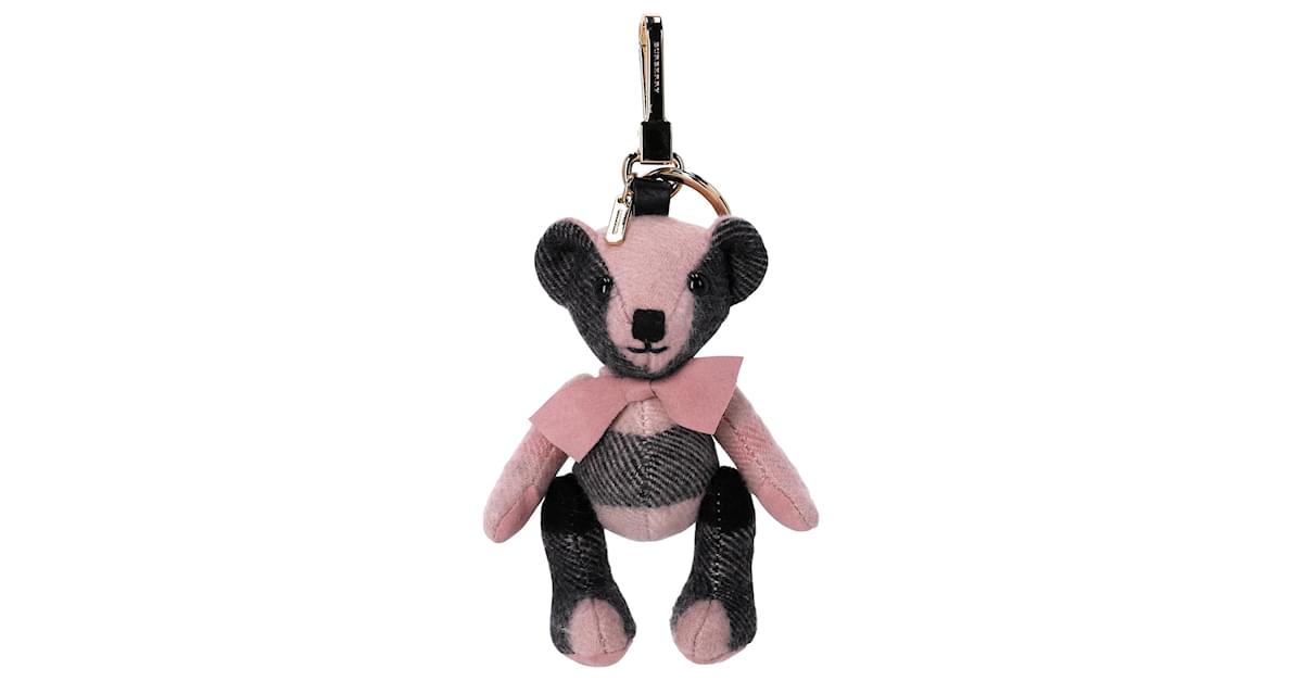 Burberry bear keychain pink on sale