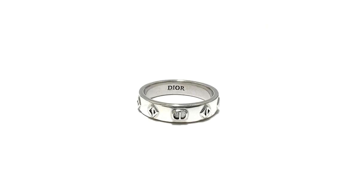 Christian Dior Men's CD Diamond Ring Silvery Silver ref.1462233 - Joli  Closet