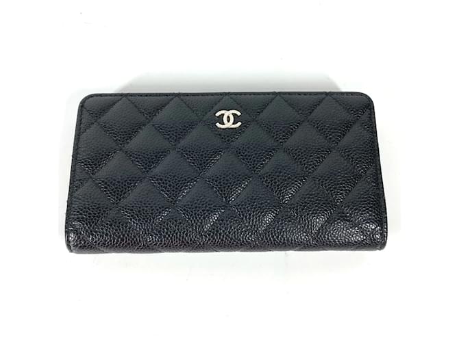 Chanel Black Leather Long Wallet ref.1462280 - Joli Closet