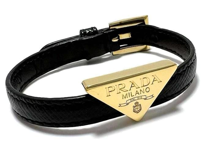 アクセサリー PRADA Charm Saffiano Leather Bracelet 1462985-1.jpg
