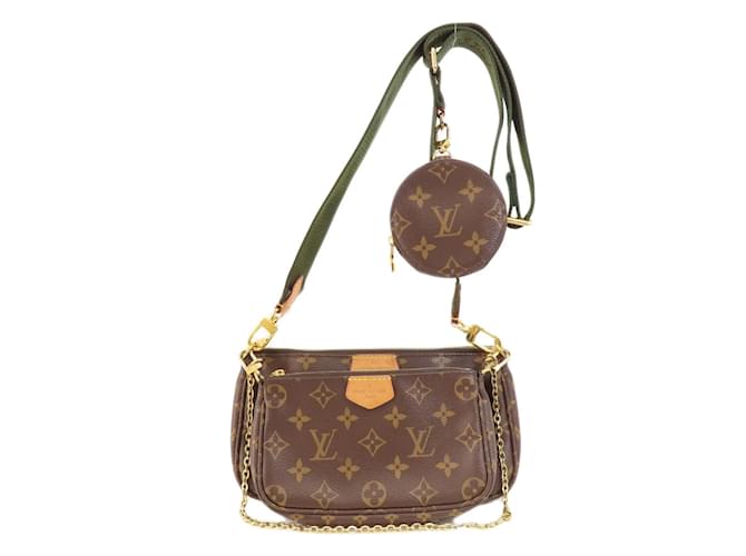 mmczo Louis Vuitton ショルダーバッグ ブラウン Louis Vuitton Multi Pochette Accessoires Monogram Shoulder