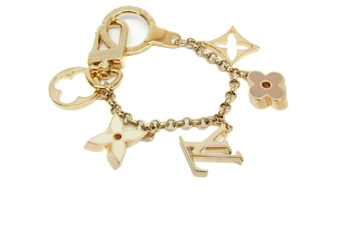 Louis Vuitton Bag Charm Chain Fleur de Monogram M65111 Golden