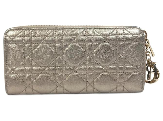 cannage topstitching lady dior voyageur long wallet price Christian Dior Cannage Lady Dior Voyageur Zip Around Long Wallet