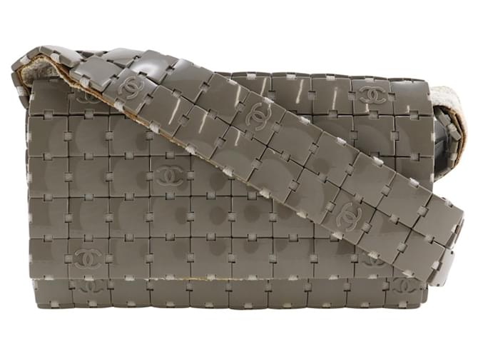 Chanel Puzzle Shoulder Bag Brown Cloth Plastic ref.1471480 - Joli