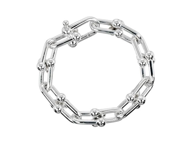 Tiffany Hardware Large Link Charm Bracelet Silver ref