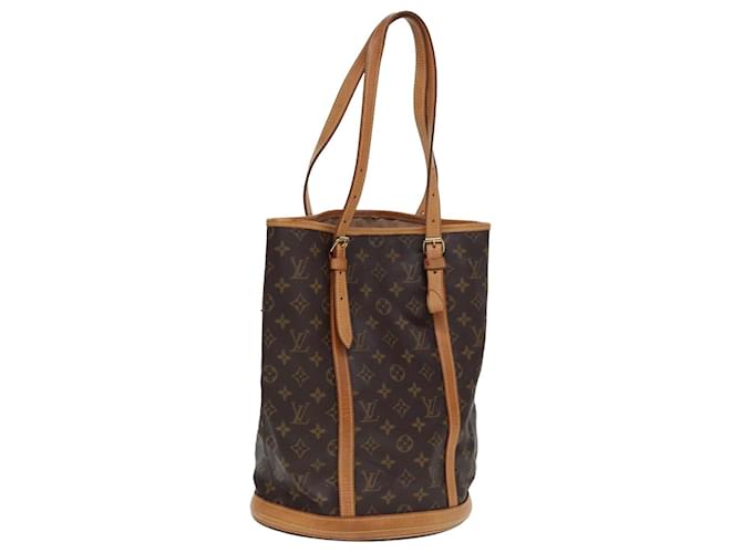 LOUIS VUITTON Monogram Bucket GM Shoulder Bag M42236 LV Auth 