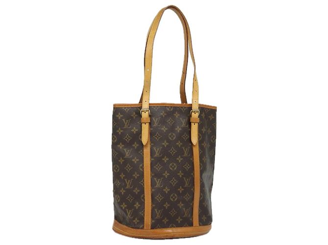 LOUIS VUITTON Monogram Bucket GM Schultertasche M42236 LV Auth 