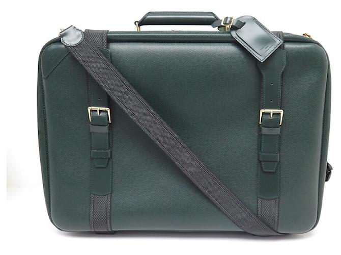 LOUIS VUITTON SATELLITE 55 TRAVEL BAG IN GREEN TAIGA LEATHER ref