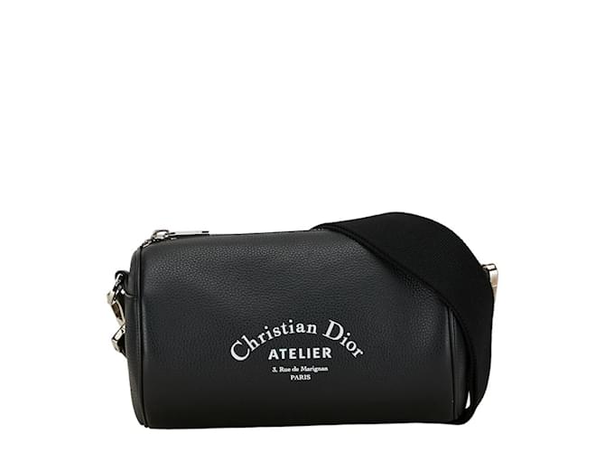 Christian Dior Dior Atelier Roller Bag Black Leather ref.JC1482329