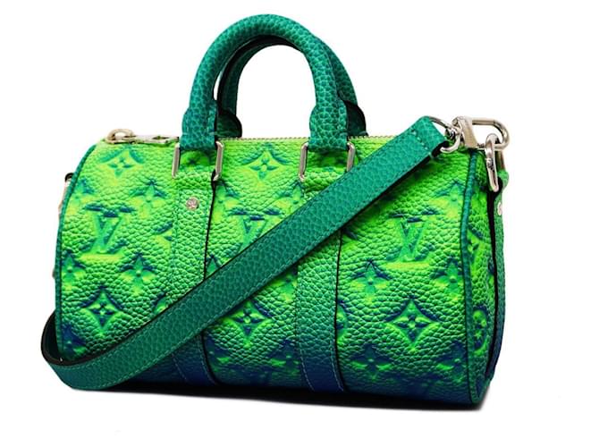 Keepall Louis Vuitton Green Handbag for Men Joli Closet