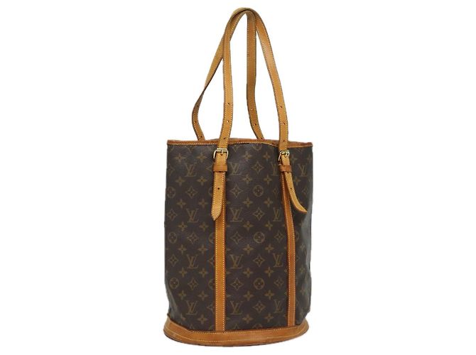 LOUIS VUITTON Monogram Bucket GM Shoulder Bag M42236 LV Auth 80020 