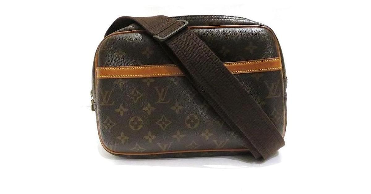 Louis Vuitton Monogram Reporter PM Shoulder Bag M45254 Brown Cloth ref.1484376 Joli Closet