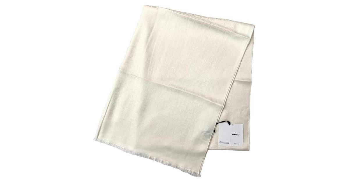 Salvatore Ferragamo White Gancini