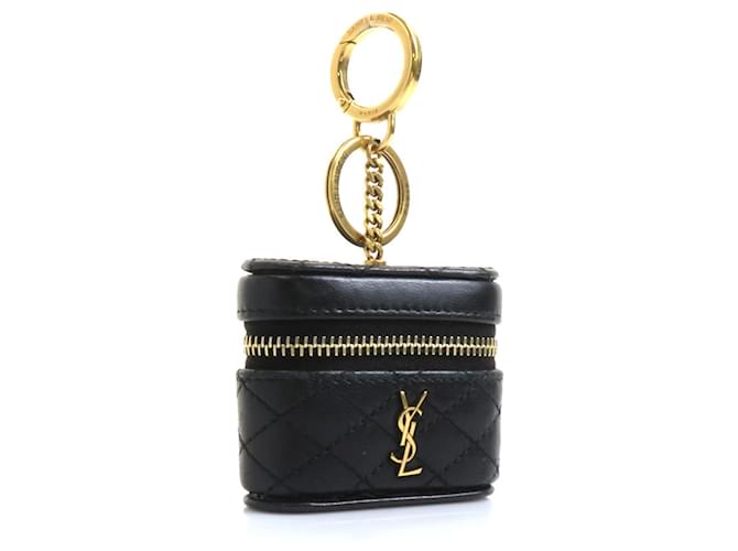 Saint Laurent Leather AirPods Pro Case Black ref.1487836 - Joli Closet