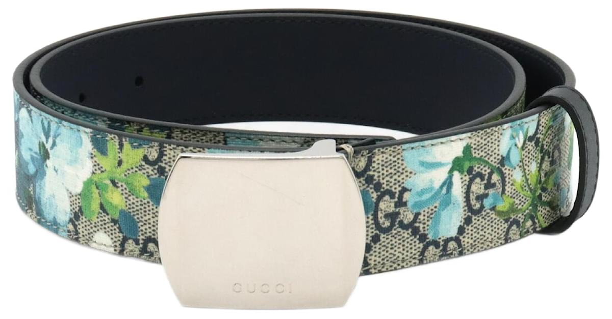 Ceinture Gucci GG Blooms Bleu Multicolore ref.1488115 Joli Closet