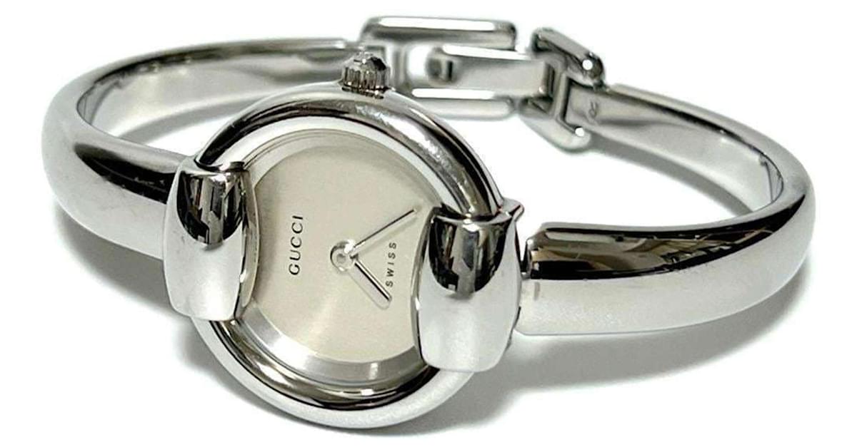 Gucci good Women's Stainless Steel Bangle Watch - 1400L