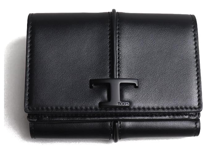 Portafoglio in pelle T Timeless di Tod's Nero Joli