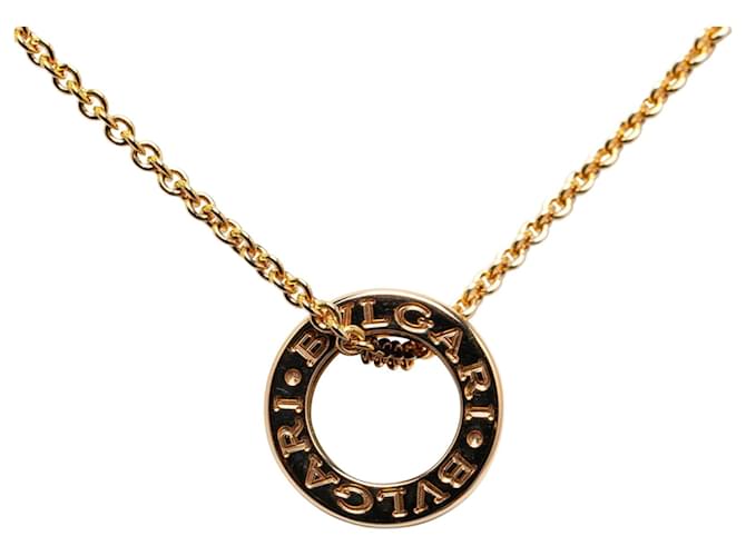 Bulgari Bvlgari Necklace Black Golden Pink gold ref