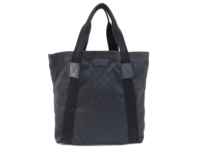 Gucci 189669 GG Pattern Tote Bag Black Cloth ref.1493676 - Joli Closet