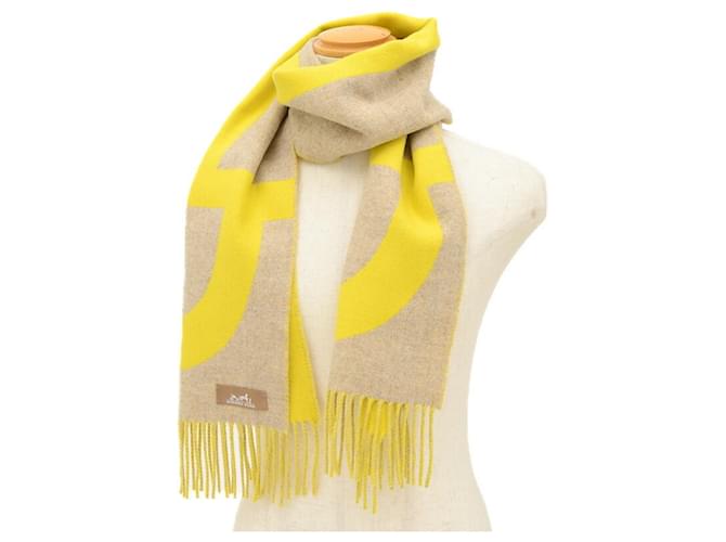 Écharpe Étole Pashmina Cachemire Mélangé – Jaune Soleil – Unisexe – Douceur Luxe
