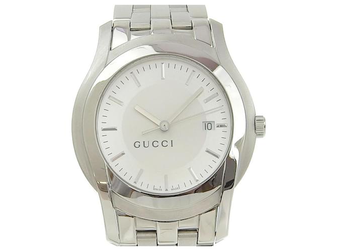 Gucci 5500XL Stainless Steel Quartz Analog Display Men's Watch ref