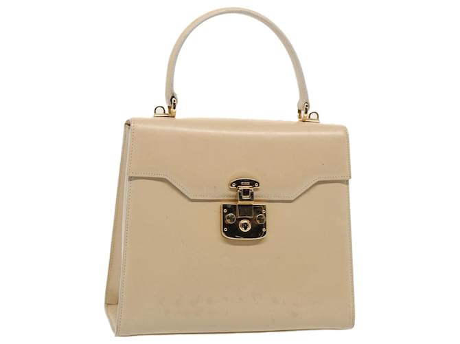 GUCCI Hand Bag Leather Beige 000 2026 0258 Auth 80068 ref.1494763