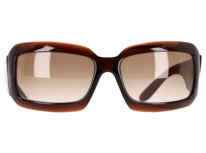 Chanel mother of pearl , brown , acetate frame CHANEL | Accessories | Chanel Mother Of Pearl Brown Acetate  main image 3