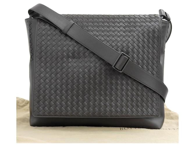 Autre Marque Bottega Veneta Leather Shoulder Messenger Bag