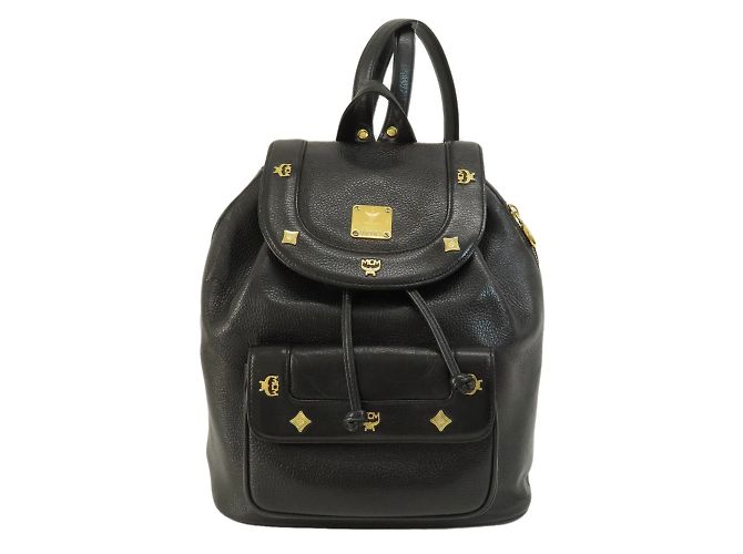 MCM Leather Backpack Black ref.1505921 - Joli Closet display picture 3